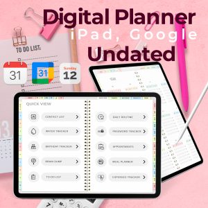 Digital Planner Undated - PlannerVerse