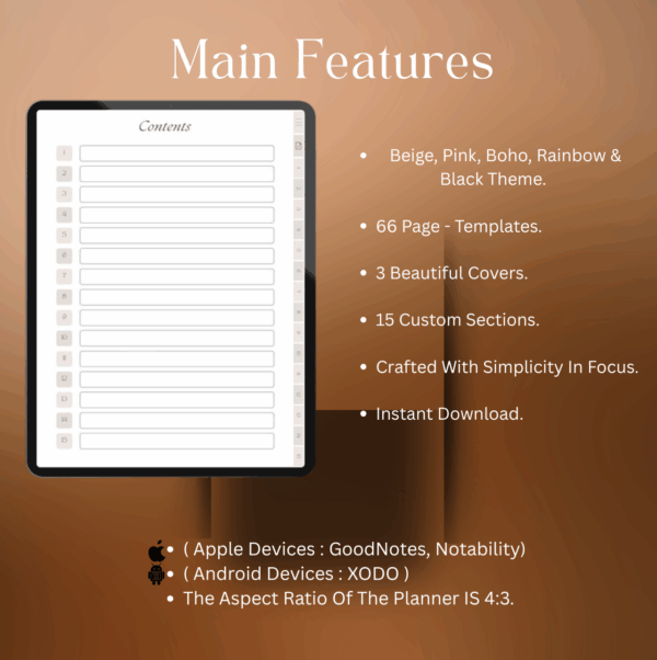 GoodNotes Digital Notebook | iPad Notebook Journal | Student Planner ...