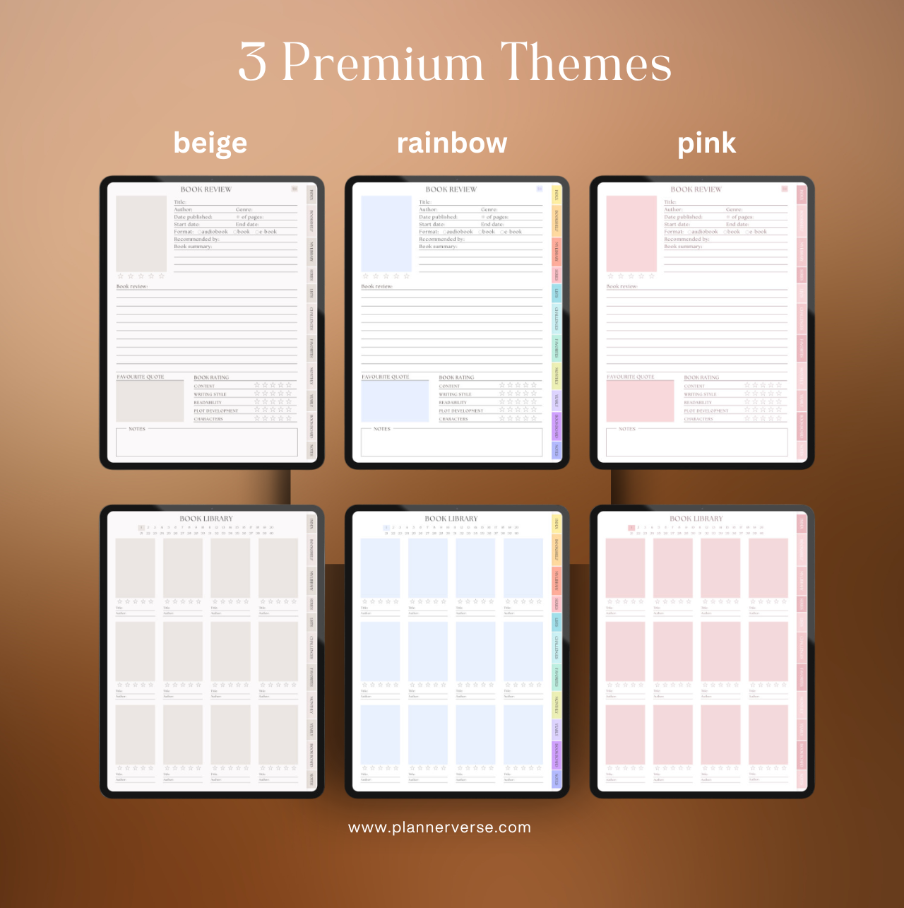 Digital Reading Journal for Goodnotes | Book Tracker, Reading Log & Planner for iPad - Image 5