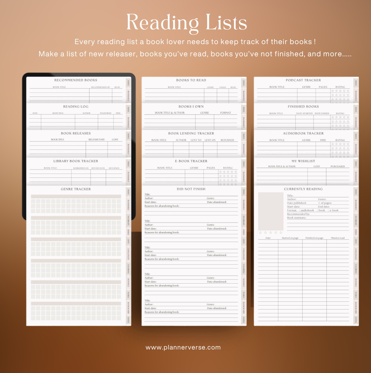 Digital Reading Journal for Goodnotes | Book Tracker, Reading Log & Planner for iPad - Image 6