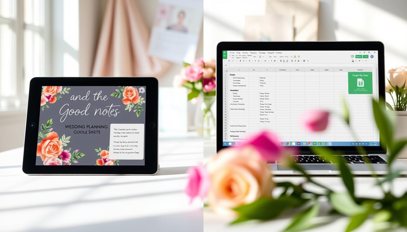 GoodNotes vs Google Sheets Wedding Planner